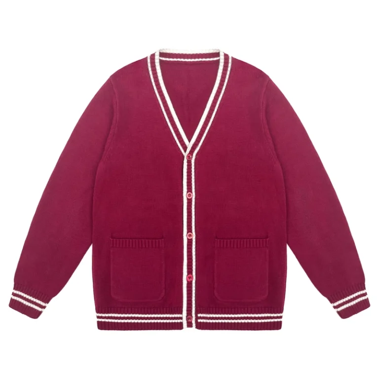 Customized-Student-School-Uniform-Sweater-Girl-School-Clothing-V-Neck-Casual-Knitted-Cardigan