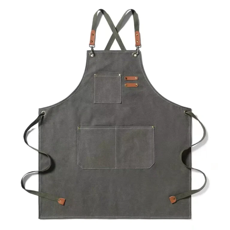 Customized-logo-Canvas-Apron-Waiter-Uniform-Unisex-Work-Uniform-Kitchen-Uniform-Cafe-Uniform-Restaurant-Uniform
