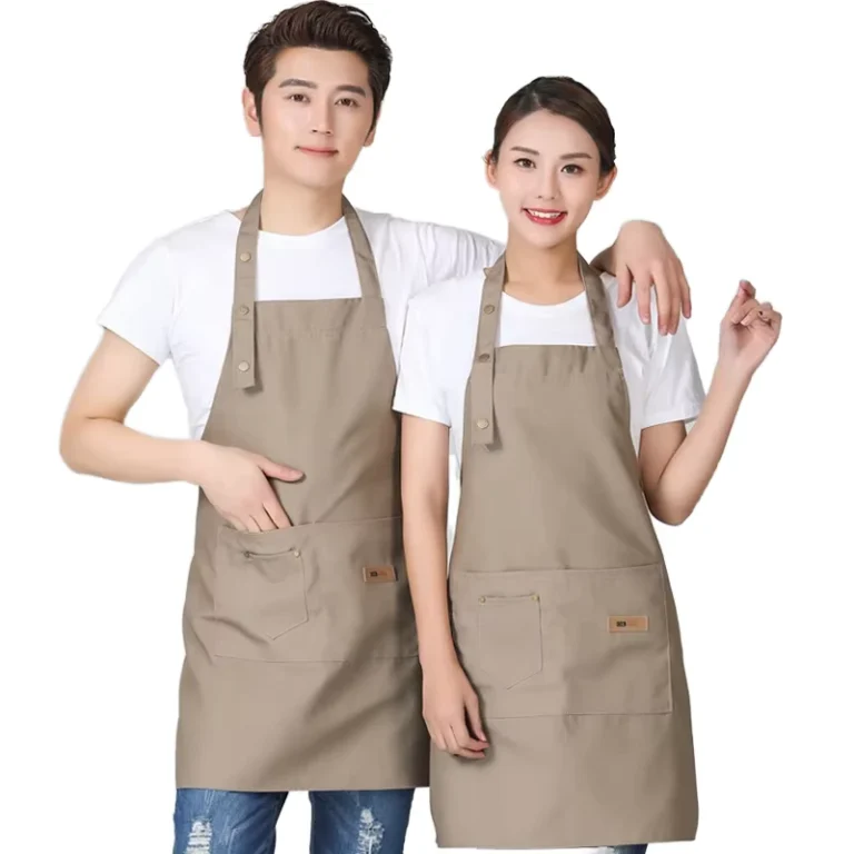 DEYA-Adjustable-Sleeveless-Barista-Uniform-Bib-Apron-Unisex-Waxed-Canvas-with-Pockets-Navy-Blue-Hairstylist-Apron