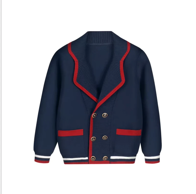DFSC0-Children-Western-Style-Autumn-Winter-Clothes-Primary-School-Uniform-Long-Sleeves-Sweater-with-Pockets