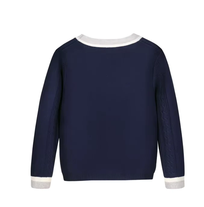 DFSC06-Autumn-and-Winter-British-School-Uniform-College-Wind-Garden-Uniform-Long-Sleeve-Cotton-Sweater-Student-Cardigan-Class