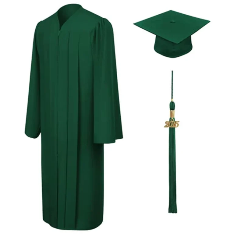 Dark-Green-Adult-Graduation-Gown-Adult-University-Ceremony-Classic-Graduation-Hat-and-Gown-School-Uniform