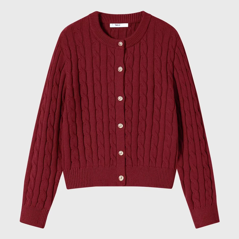 Delicately-Cute-Collegiate-Style-Premium-Feel-Classically-Retro-Women-Cardigan