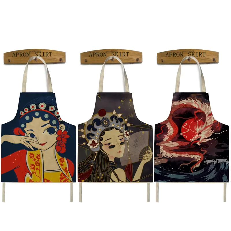 Design-Printing-Apron-Women-Chef-Uniform-Kitchen-Apron-Restaurant-Accessories-Waterproof-Adjustable-Aprons-Black-Girl