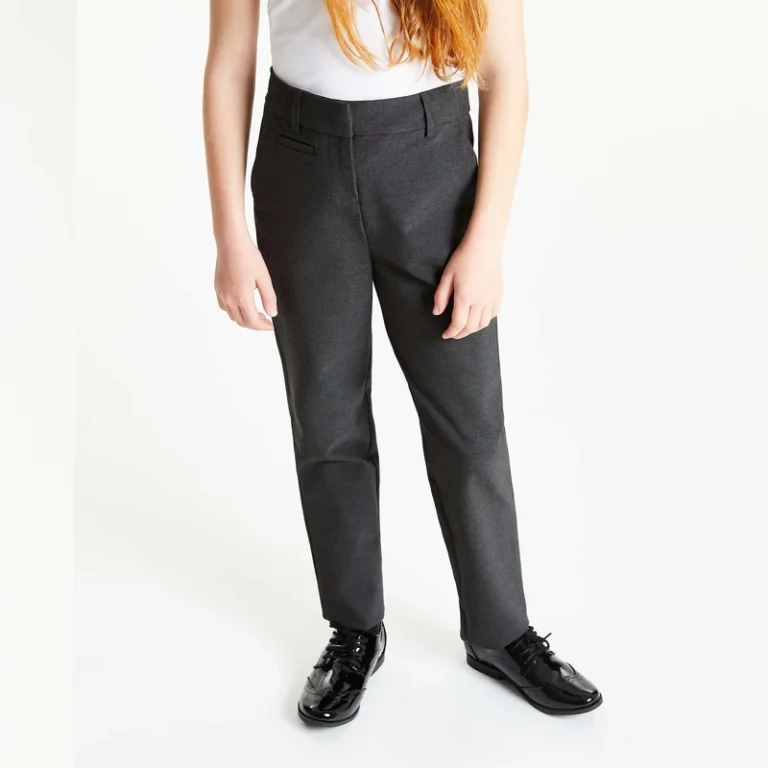 Elastic-Waist-Primary-School-Uniform-Pant-Trousers-Cotton-Unisex-Different-Color-Pants