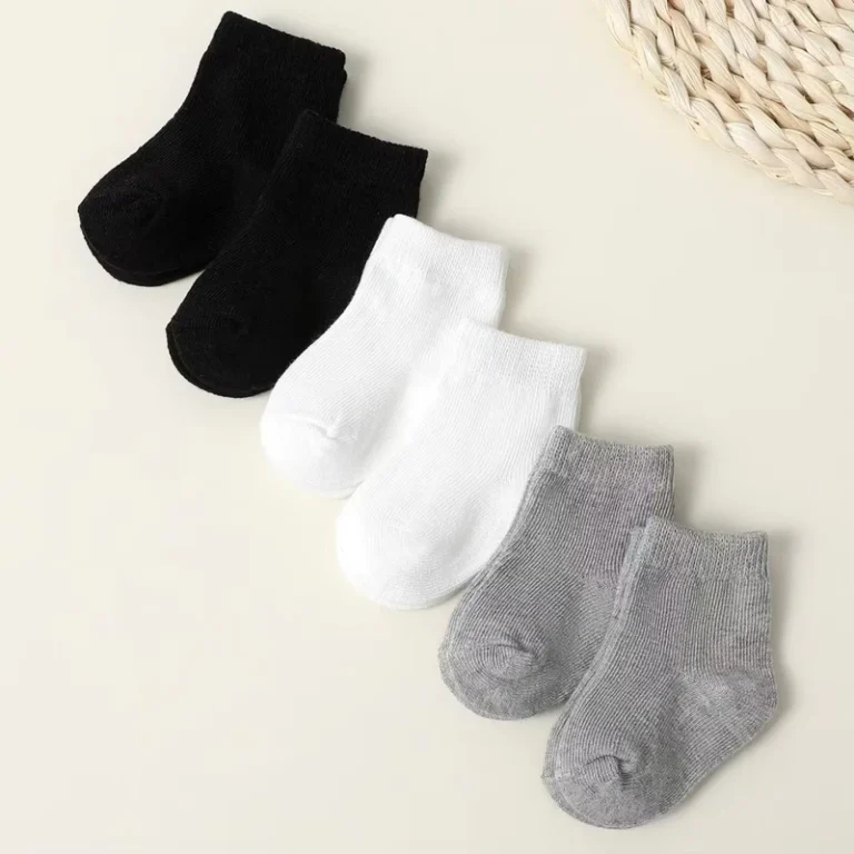 Elite-School-Uniform-Match-Combed-Cotton-Ribbed-Infant-Baby-Newborn-Plain-Neutral-Colors-Socks