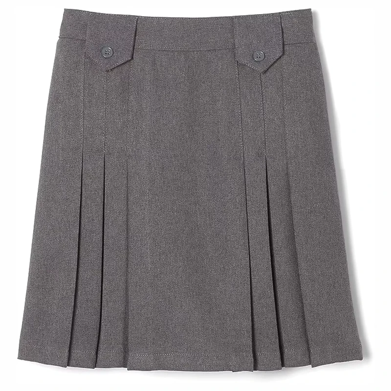 Embroidered-School-Skirt-Uniform-Girls-Knife-Pleated-Skirt