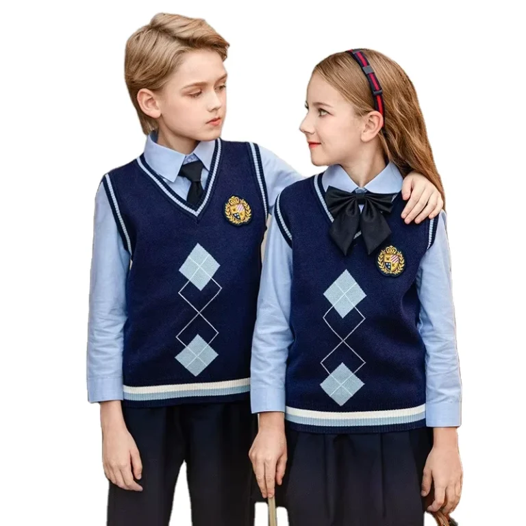 England-Style-Sweater-Vest-School-Uniform-Pullover-Vest-Primary-Secondary-High-School-Knitted-School-Uniform-Vest