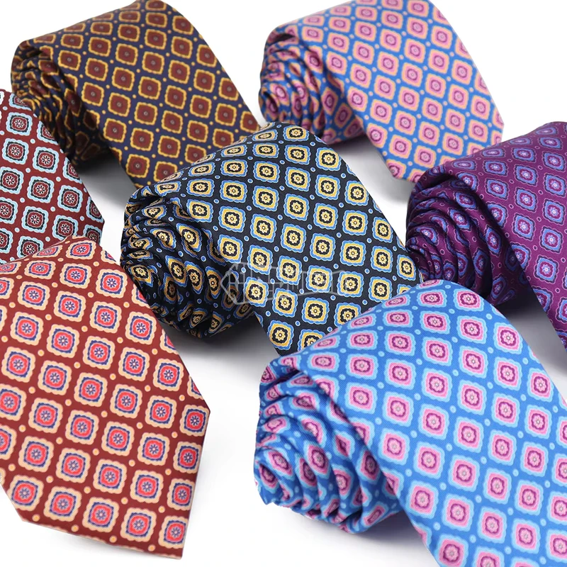 European-Style-Colorful-Necktie-Geometric-Wedding-Dress-Tie-Narrow-Mens-Printed-Silk-Ties-Floral