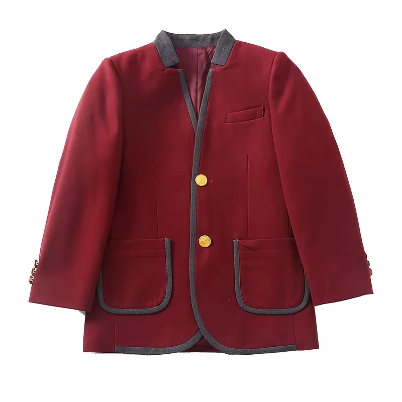 European-Style-Design-Primary-Kindergarten-School-Blazer-Custom-Burgundy-Color-High-Middle-Student-School-Uniform-Set