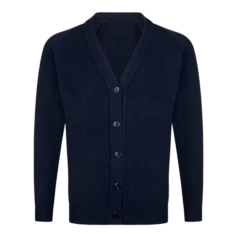 FUYI-Factory-Direct-Sales-Knitted-Cardigan-Sweaters-School-Uniforms-Cotton-Polyester-Long-Sleeved-Coats