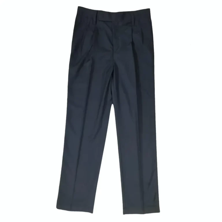 Factory-Accept-Customizable-Dark-Blue-Plain-Color-Long-Pants-Uniform-for-Childrens