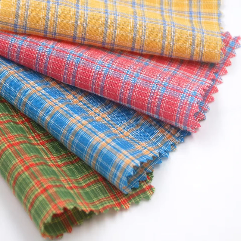 Factory-Checks-Pattern-100-Cotton-Poplin-Yarn-Dyed-School-Uniform-Shirting-Indigo-Check-Fabric