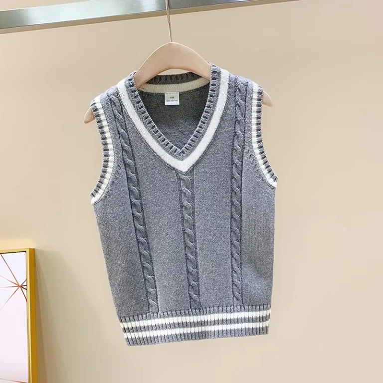 Factory-Childrens-Knitted-Vests-Sweater-Vests-Unisex-Kindergarten-Uniforms-Warm-Student-Class-Uniforms