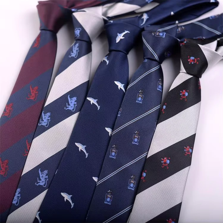 Factory-Custom-Durable-Casual-Animal-Necktie-Polyester-Cute-Pattern-Print-Ties-for-Men-Wedding