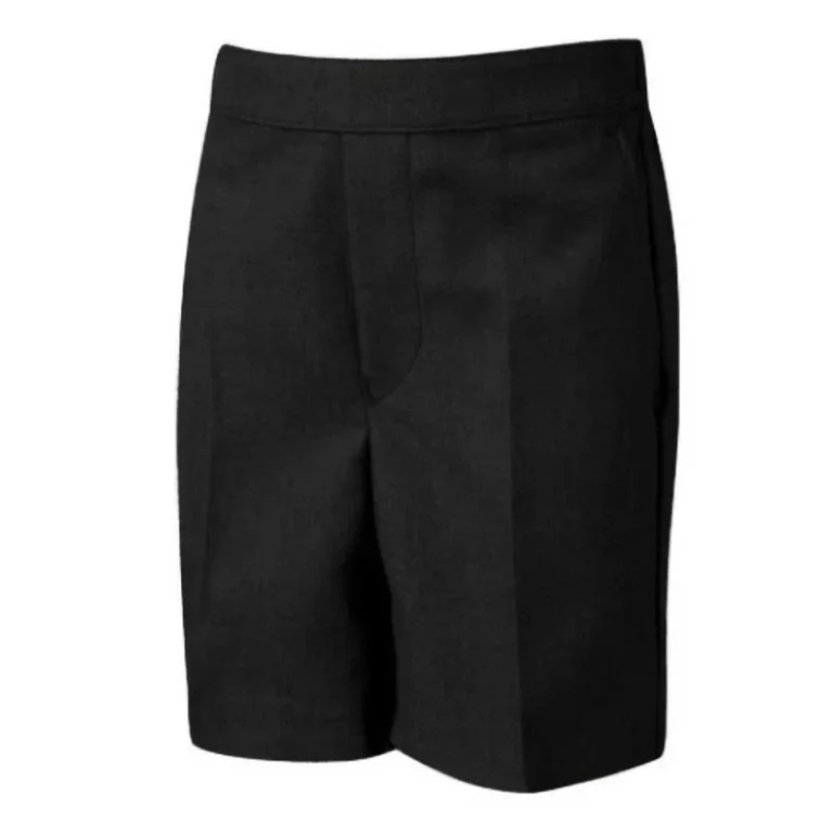 Factory-Custom-Junior-High-Student-Boys-Grey-Mid-Length-School-Uniform-Shorts-Durable-Wrinkle-Resistant-Fabric