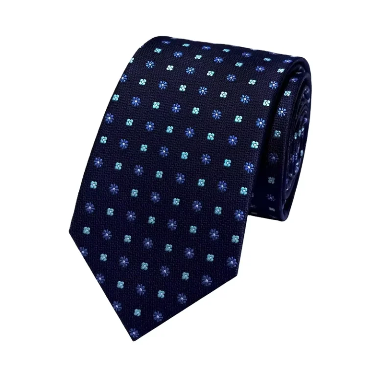 Factory-Custom-Neckwear-Business-Party-Wedding-Everyday-Wear-Jacquard-Woven-Textured-Polka-Dot-Ties-From-China