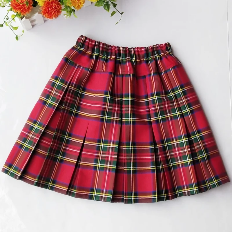 Factory-Customization-Childrens-School-Uniform-Skirt-Plaid-Skirt-School-Uniform-Midi-Skirt