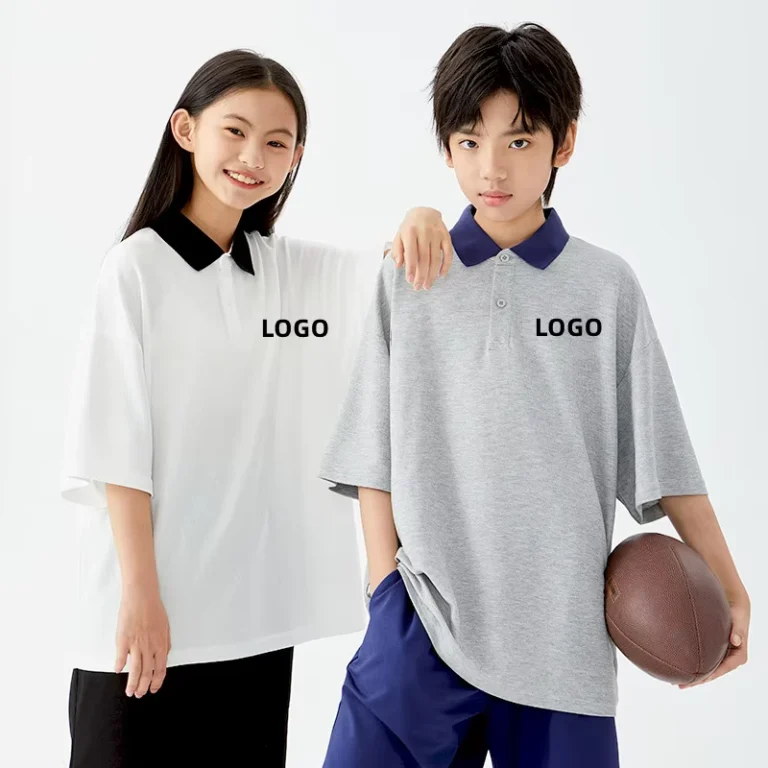 Factory-Customization-Embroidered-Logo-Kids-Golf-Polo-Shirts-Boys-Girls-School-Uniform-Cotton-Polo-T-shirts