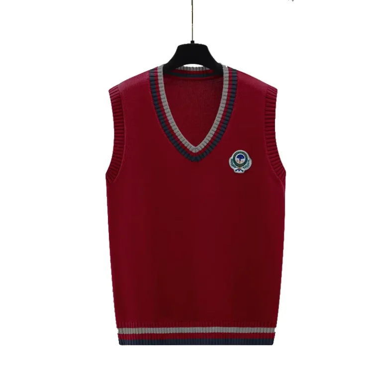 Factory-Customized-Embroidered-Logo-School-Vest-Sweater-Breathable-Woolen-Uniforms-for-Spring-Designed-for-Africa