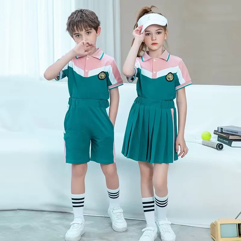 Factory-Customized-Fabric-Unisex-School-Uniform-Design-for-Kindergarten-Set-Childrens-Sportswear-for-Boys-Girls-School-Class