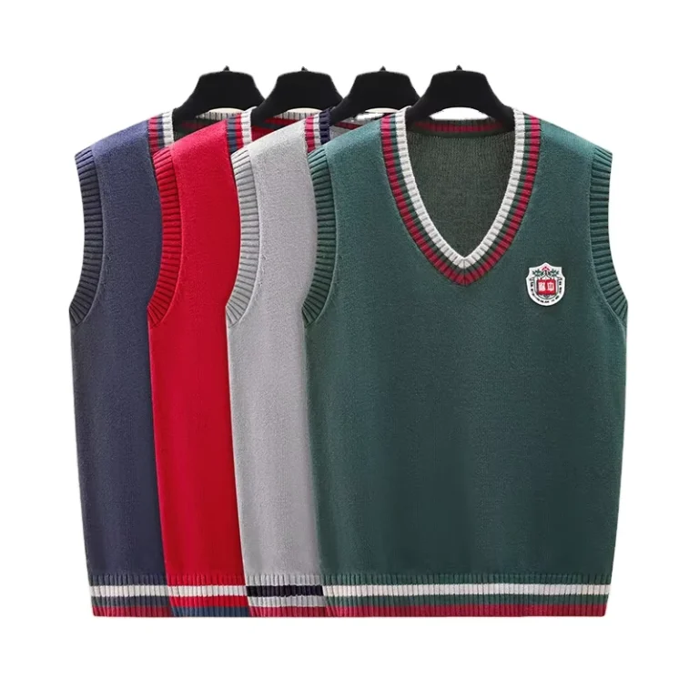 Factory-Customized-School-Vest-Sweater-Uniforms