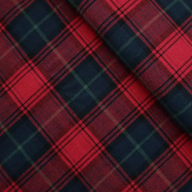 Factory-Direct-100-Cotton-Tartan-Check-Plaid-Fabric-Woven-Dobby-Yarn-Dyed-Versatile-for-Girls-Boys-Shirt-Home-Textile-Lining