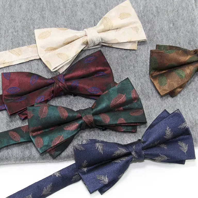 Factory-Direct-Business-Bow-Tie-for-Men-Korean-English-Style-Single-Fold-Polyester-Silk-Bow-Tie