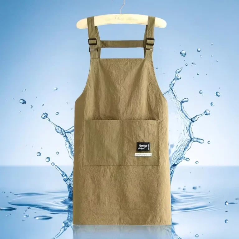 Factory-Direct-Custom-Logo-Water-Repellent-Bib-Apron-Polyester-Long-Sleeve-Chef-Kitchen-Cooking-Work-Apron-Unisex