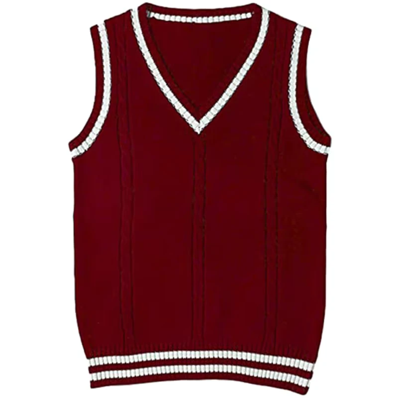 Factory-Direct-Custom-Womens-Fashion-Cable-Style-V-Neck-Striped-Casual-Knitted-Vest-Sleeveless-Sweater-Vests-for-Autumn-Season