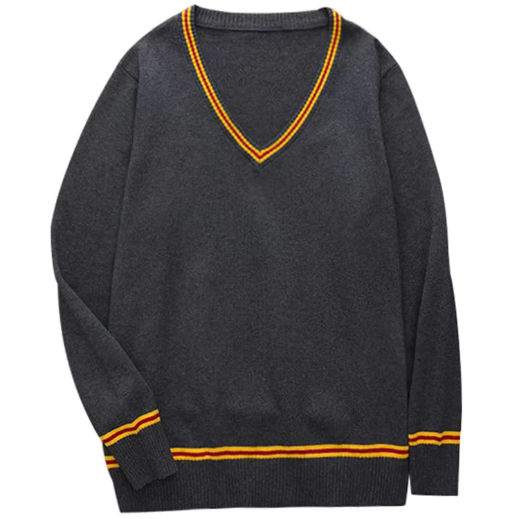 Factory-Direct-Supply-Autumn-Winter-Pullover-Custom-Knitted-Men-Women-Long-Sleeve-V-Neck-School-Sweater-Uniform-for