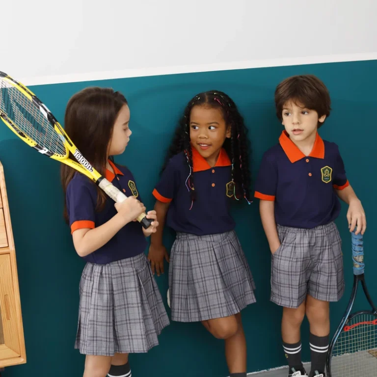 Factory-Directly-Price-Sport-Wear-White-Orange-School-Uniform-for-Kids