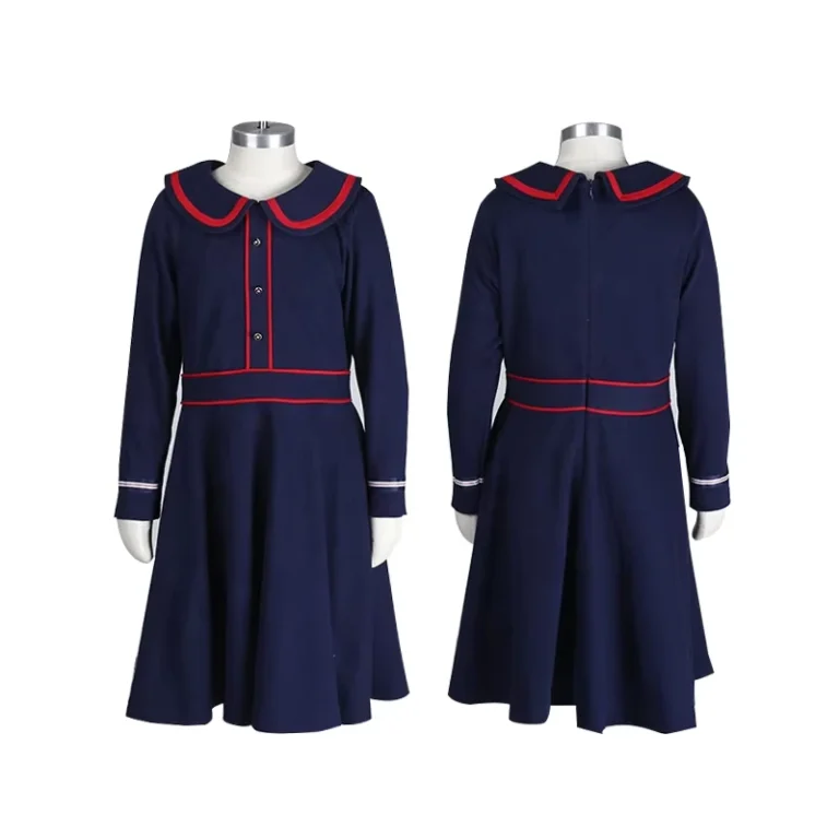 Factory-Free-Designs-School-Uniforms-Autumn-Fashion-Girls-Long-Sleeve-Dress
