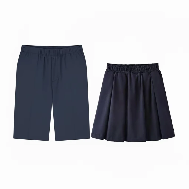 Factory-Girls-and-Boys-School-Pleated-Skirts-Shorts-Breathable-Cotton-Uniforme-for-Kids