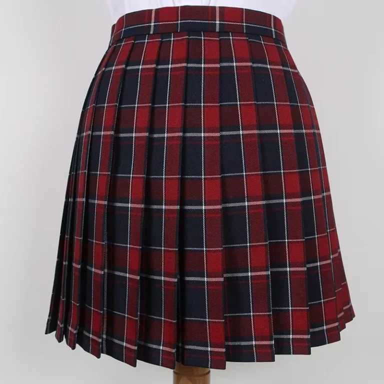 Factory-Manufacture-Custom-Design-School-Clothes-Girl-Plaid-Skirt-School-Uniform