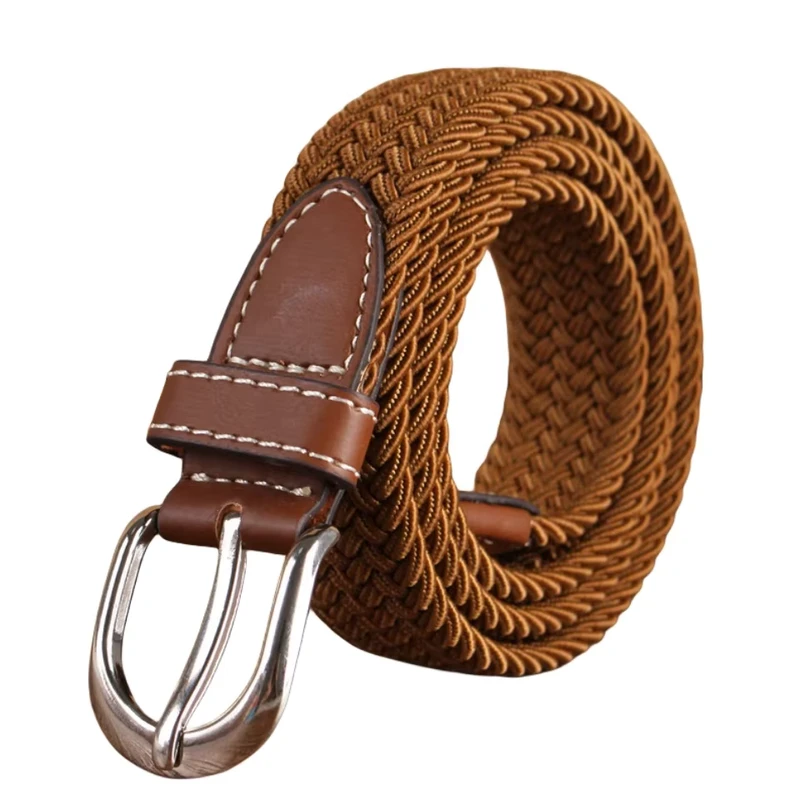 Factory-Price-1-Inch-2.5-cm-Braided-Stretch-Elastic-Knitted-Multicolored-Braided-Belt-for-Youth-Student-Jeans-Pants