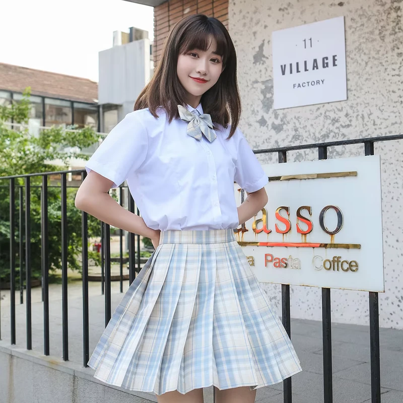 Factory-Price-Custom-New-Fashion-Design-Plaid-Pleated-Girls-Skirts