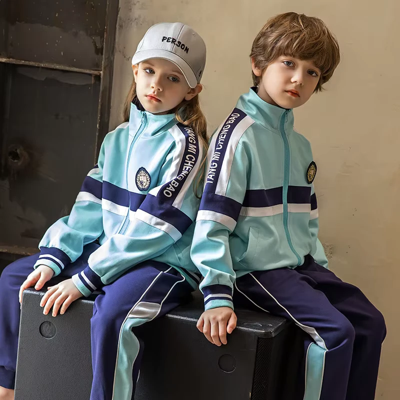 Factory-Primary-School-Students-Clothes-Student-Sports-Uniform-Student-Coat-Pants