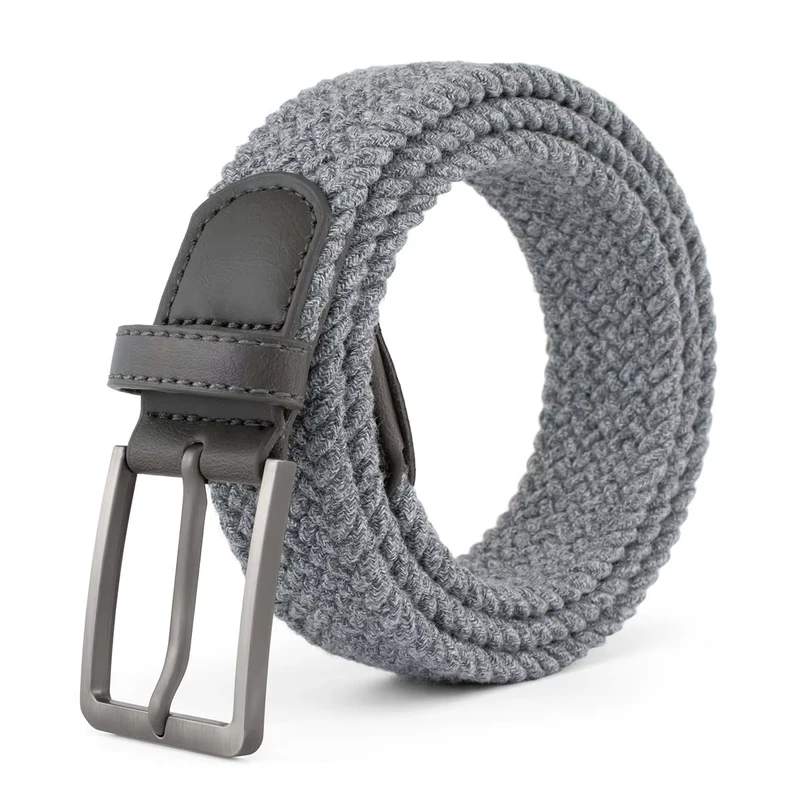 Factory-Promotion-Unisex-Daily-Use-Simple-Design-High-Quality-Golf-Elastic-Woven-Belt-With-Smooth-Zinc-Alloy-Pin-Buckle