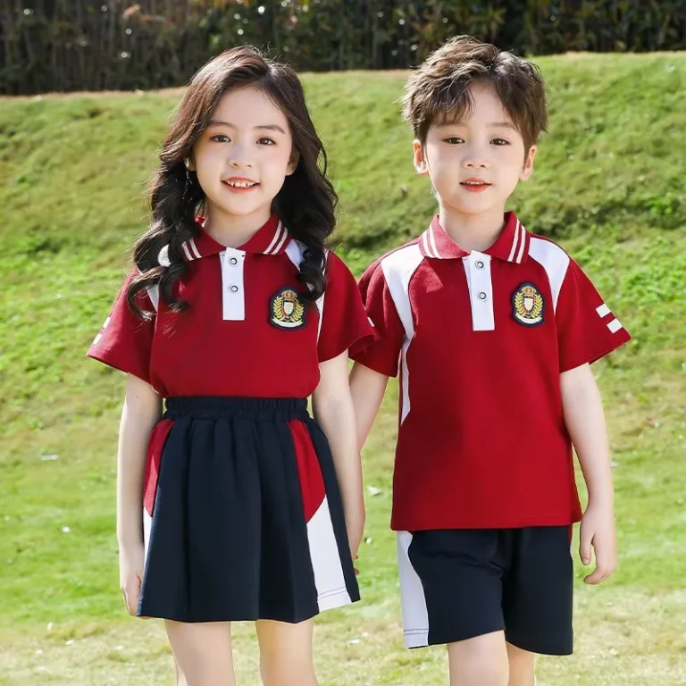Factory-Red-Sports-Suits-for-Primary-School-Uniforms