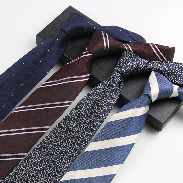 Factory-Sale-Various-Stock-8cm-Striped-Necktie-Embroidery-High-Quality-Checked-Polyester-Neck-Ties-for-School-Uniform
