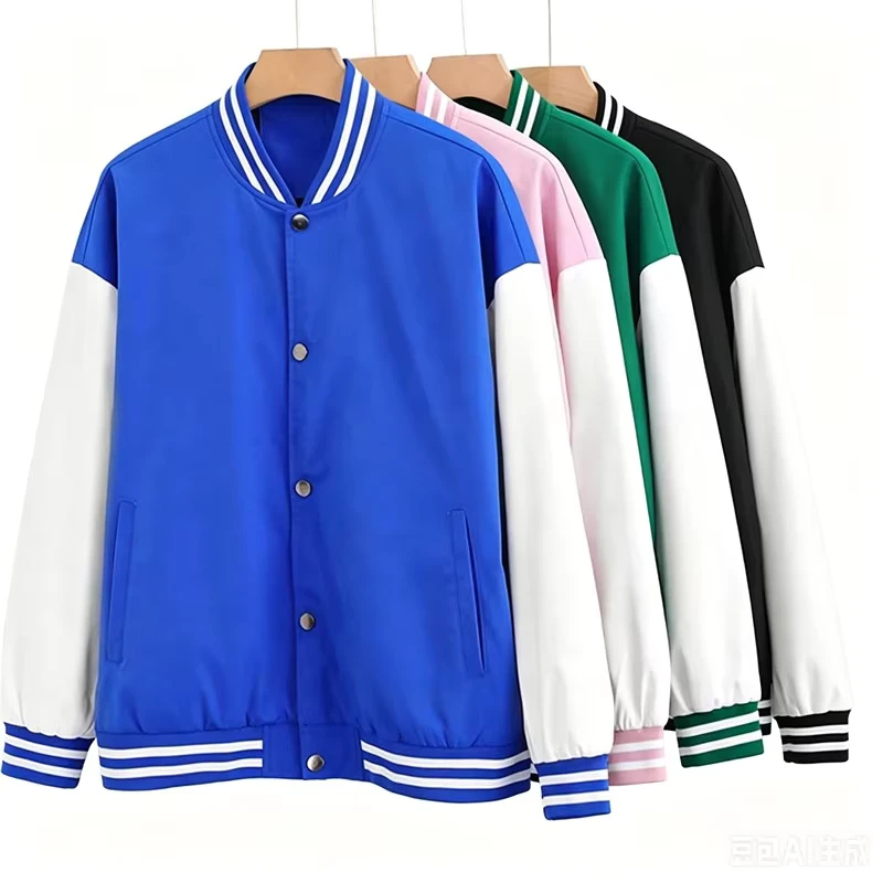 Factory-School-Uniform-College-Varsity-Casual-Bomber-Jacket-with-Button-Workwear-Windbreaker-Baseball-Jacket-Coat