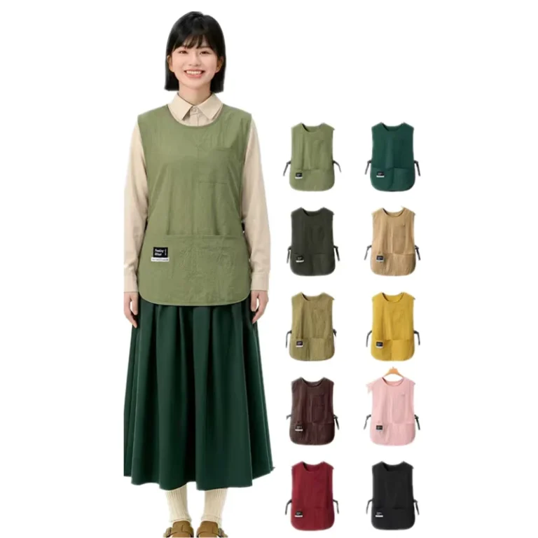 Factory-Unisex-Kitchen-Baking-Restaurant-Cafe-Bar-Painting-Waterproof-Adjustable-Barber-Waiter-Pocket-Smock-Aprons-Vest-Apron