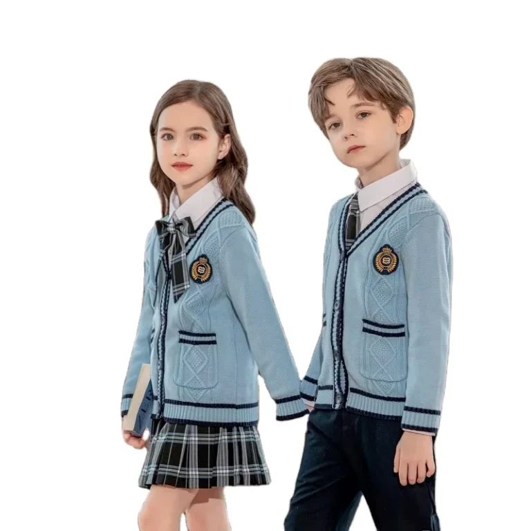 Fashion-High-School-Uniforms-Designs-for-Girls-and-Boys-Light-Blue-School-Uniforms-Cardigan
