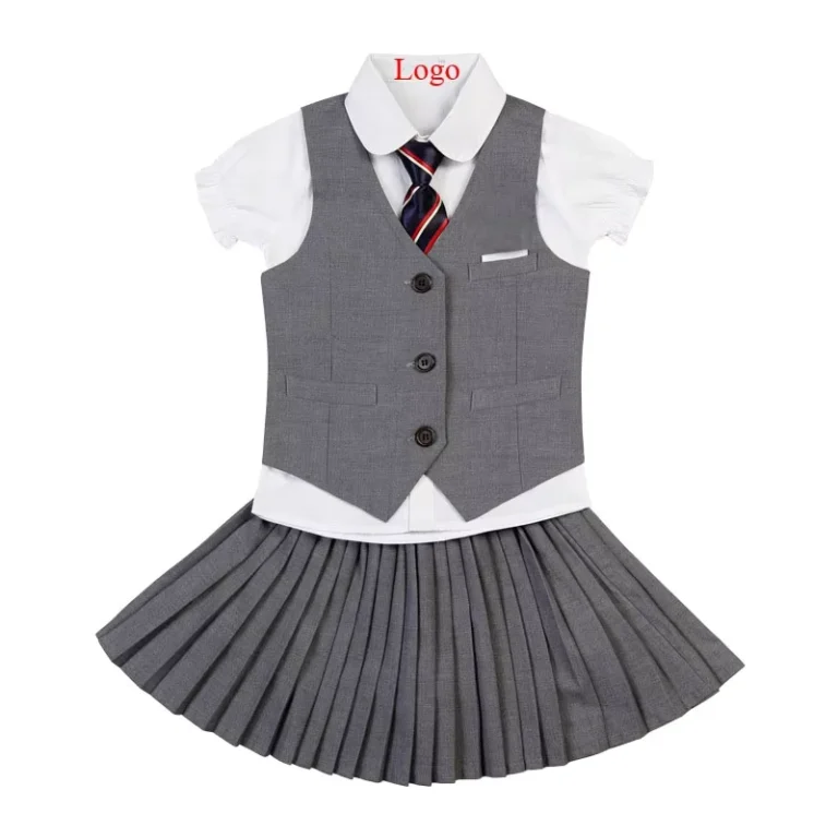 Fashion-Primary-School-Boys-Girls-Three-Piece-Vest-Pants-Skirt-Sets-Custom-Logo-Comfortable-School-Uniforms