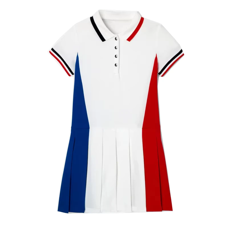 Fashion-Sport-School-Uniform-Cotton-Comfortable-Dresses-Kids-Pleated-Skirt-Pique-Polo-Dress-for-Childrens-Uniform-Polo-Dresses