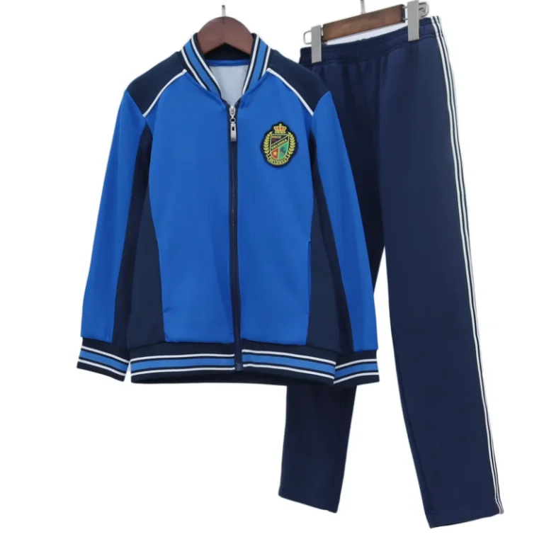 Fashion-Sports-Style-Blue-Tracksuit-Sports-Wear-School-Uniform-Three-Piece-School-Uniform-Set