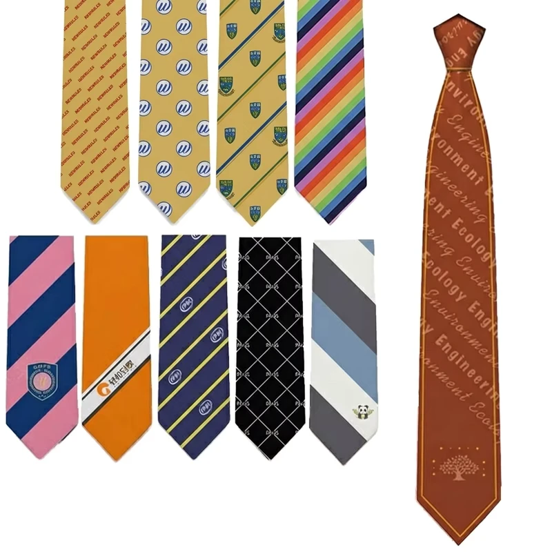 Fashionable-Office-Wear-Mens-Micro-Dot-Ties-Digital-Print-Slim-Polyester-Horizontal-Stripe-Tie