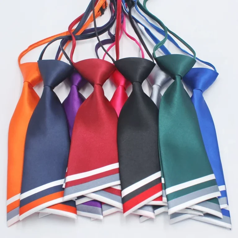 Female-Necktie-Pre-tied-Bowtie-Women-Uniform-Neck-Ties-Adjustable-Strap-Striped-Bow-Ties