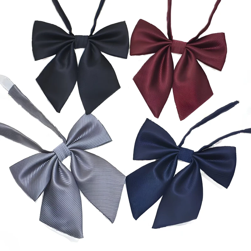 Female-Student-Uniform-Academy-Style-Japanese-Sailor-Suit-Solid-Color-Butterfly-Knot-Bow-Tie-Cravats-Made-Polyester-Quick-Dry